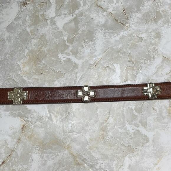 Vintage western cowgirl style leather belt - Picture 2 of 5